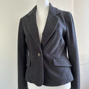 ANTHROPOLOGIE CARTONNIER BLUE GRAY BLAZER SZ 4